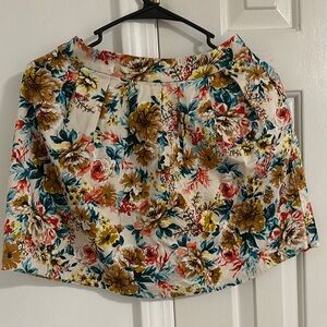 Stradivarius Floral Skirt